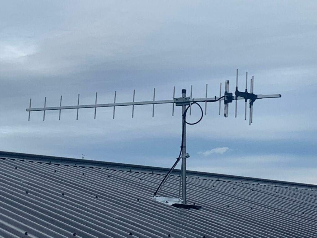 antenna installed on Hobart roof