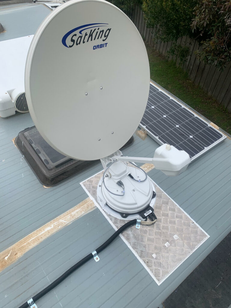 Installation for VAST satellite dish