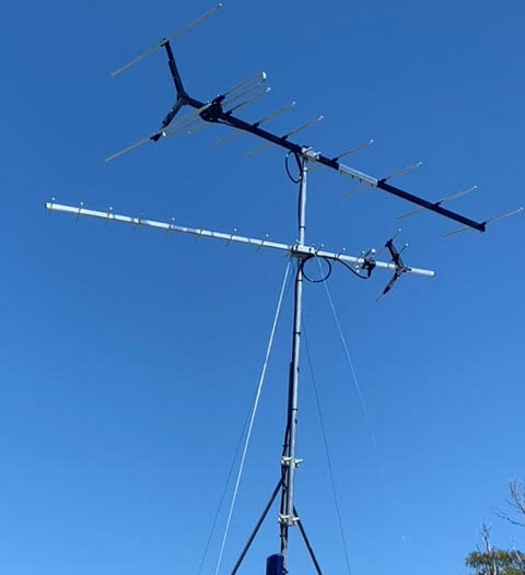 antenna installed on roof